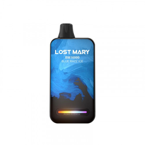 Электронная сигарета LOST MARY BM 16000 Blue Razz Ice (Лост Мери Голубика Малина Лёд)